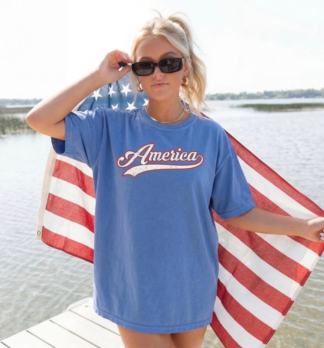 America Comfort Color Tee