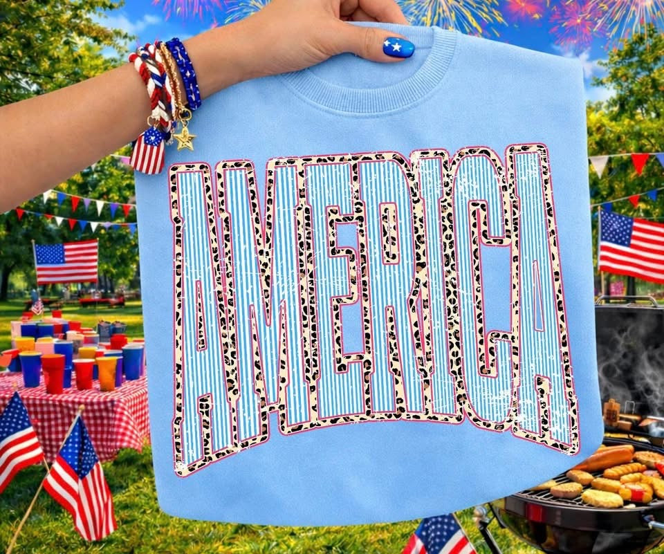 America Comfort Color Tee (hydrangea)