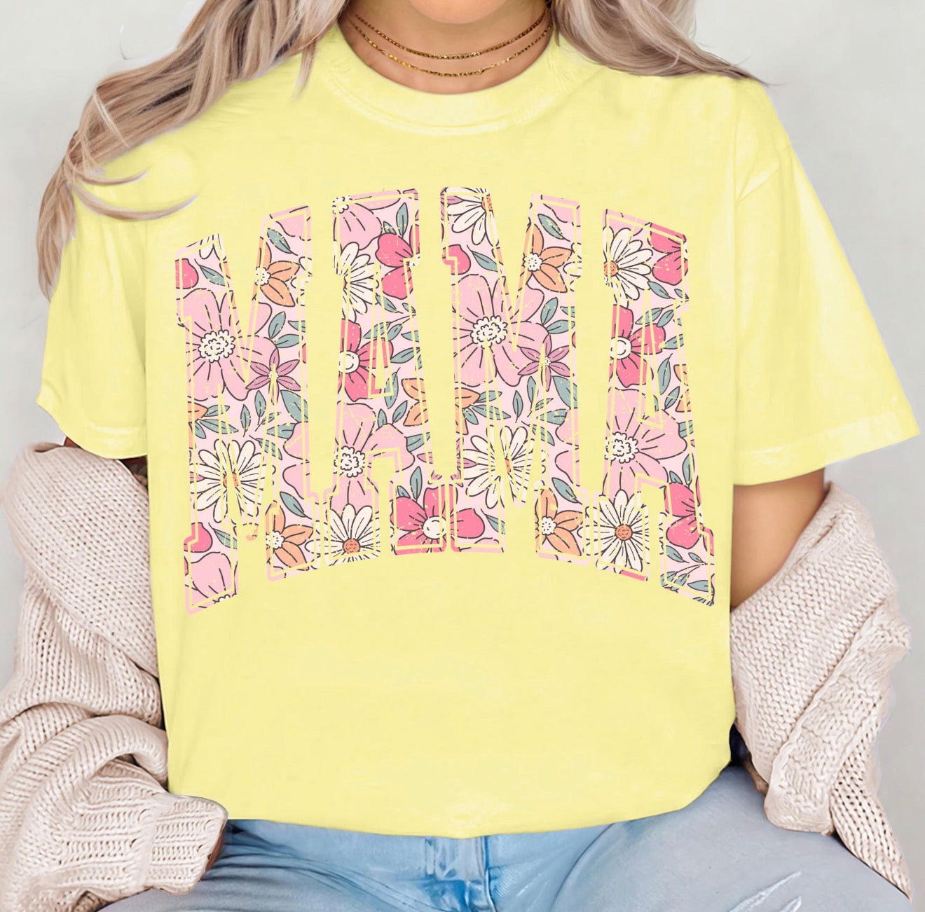 MAMA Comfort Color Tee (butter)
