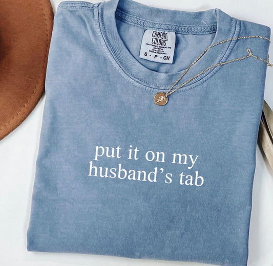 My Husband's Tab Comfort Color (denim)