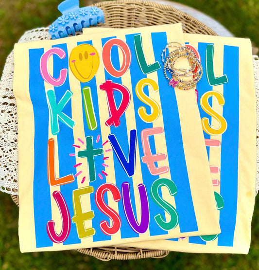 Cool Kids Love Jesus Comfort Color Tee (Butter)