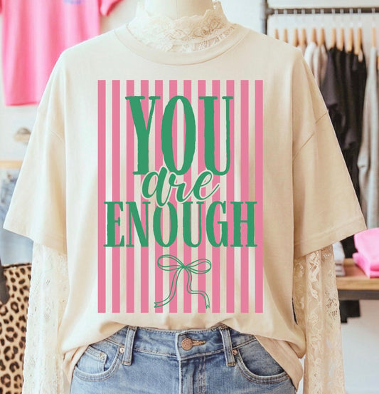 You are Enough Comfort Color Tee (ivory)