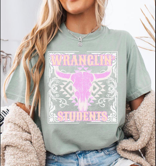 Wranglin' Students Comfort Color Tee