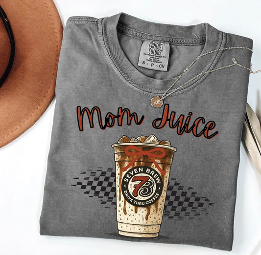 Mom Juice Comfort Color Tee (pepper)