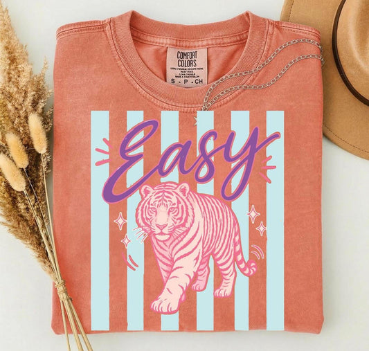 Easy Tiger Comfort Color Tee (Terracotta)