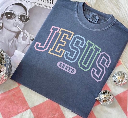 Jesus Saves Comfort Color