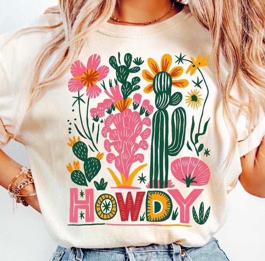 Howdy Comfort Color Tee (ivory)