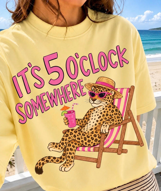 5 o'clock somewhere Comfort Color (butter)