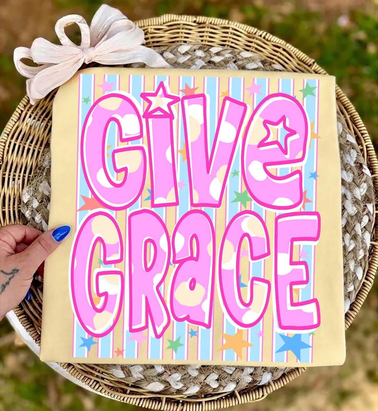 Give Grace Comfort Color Tee (Butter)