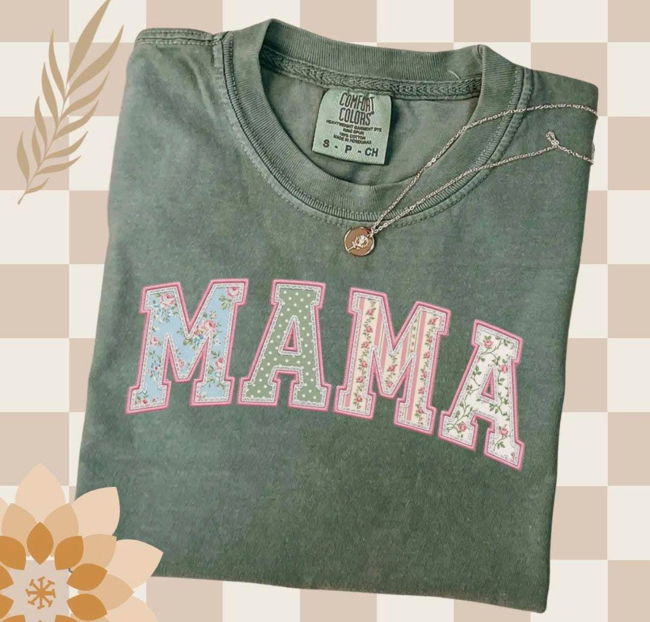 MAMA Comfort Color Tee (Bay)