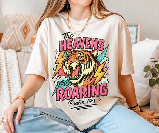 The Heavens are Roaring Comfort Color Tee (ivory)