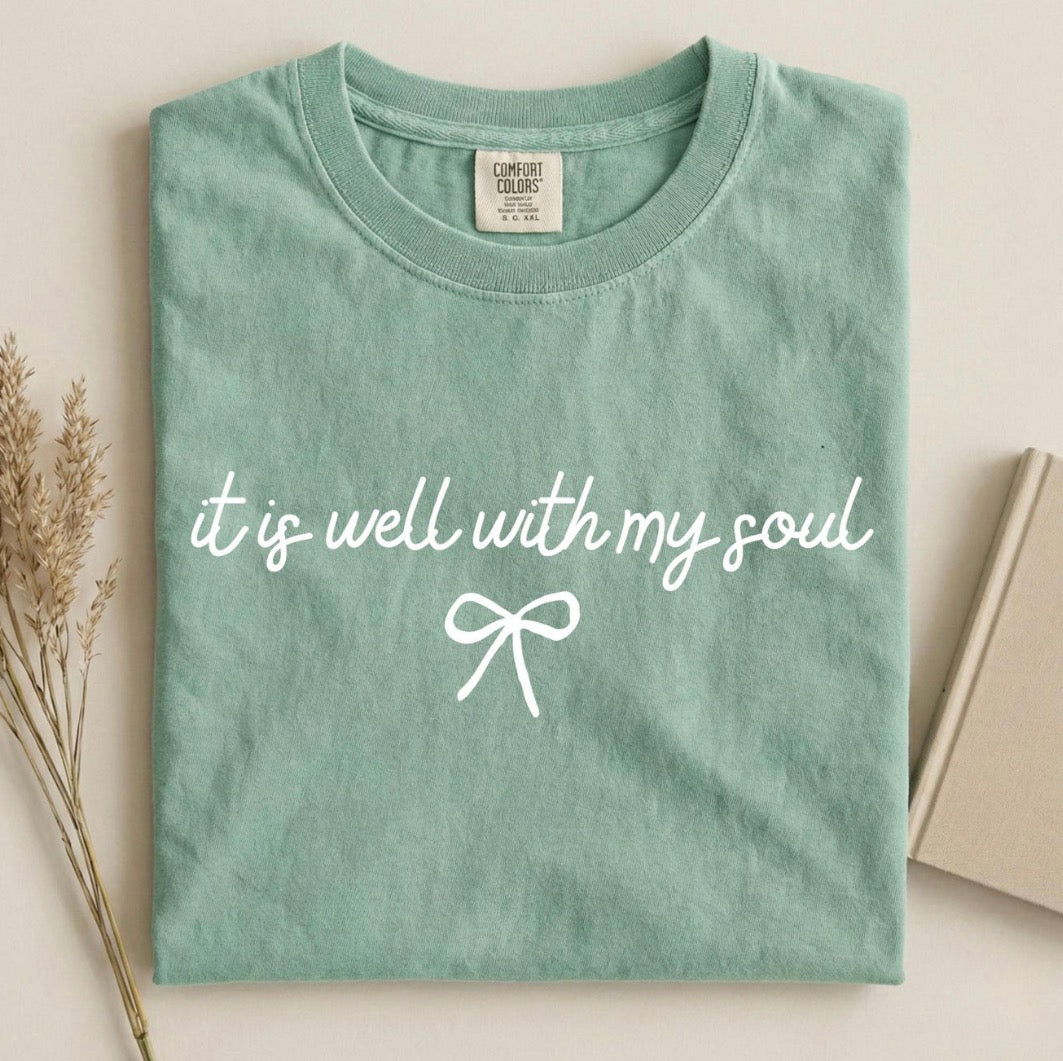 It is well with my soul comfort color tee