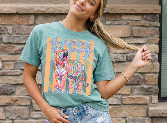 The Heavens are Roaring Comfort Color tee
