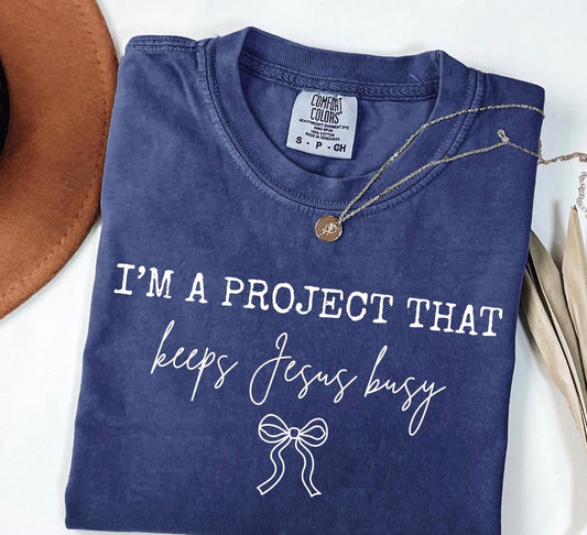 Keeps Jesus Busy Comfort Color Tee