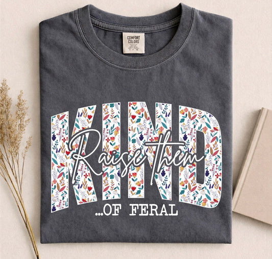 Kind of Feral Comfort Color Tee (pepper)