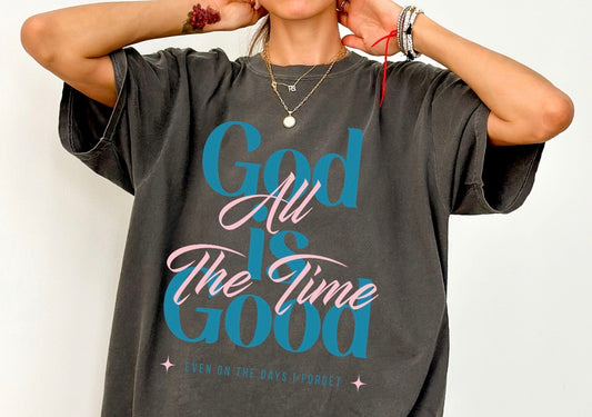 God is Good Comfort Color Tee (pepper)